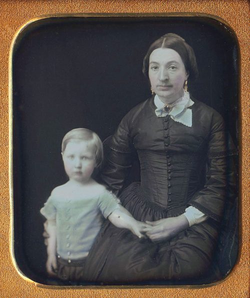YOUNG MOTHER & BLUE BOY.