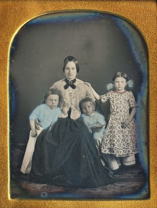 MOTHER & THREE KIDS.