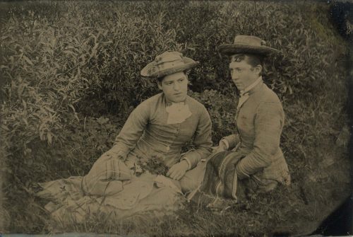 Friends Sitting in the Garden